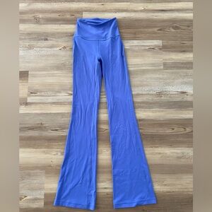 Blue lululemon flare leggings size 0